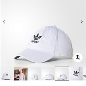 Adidas White classic logo hat